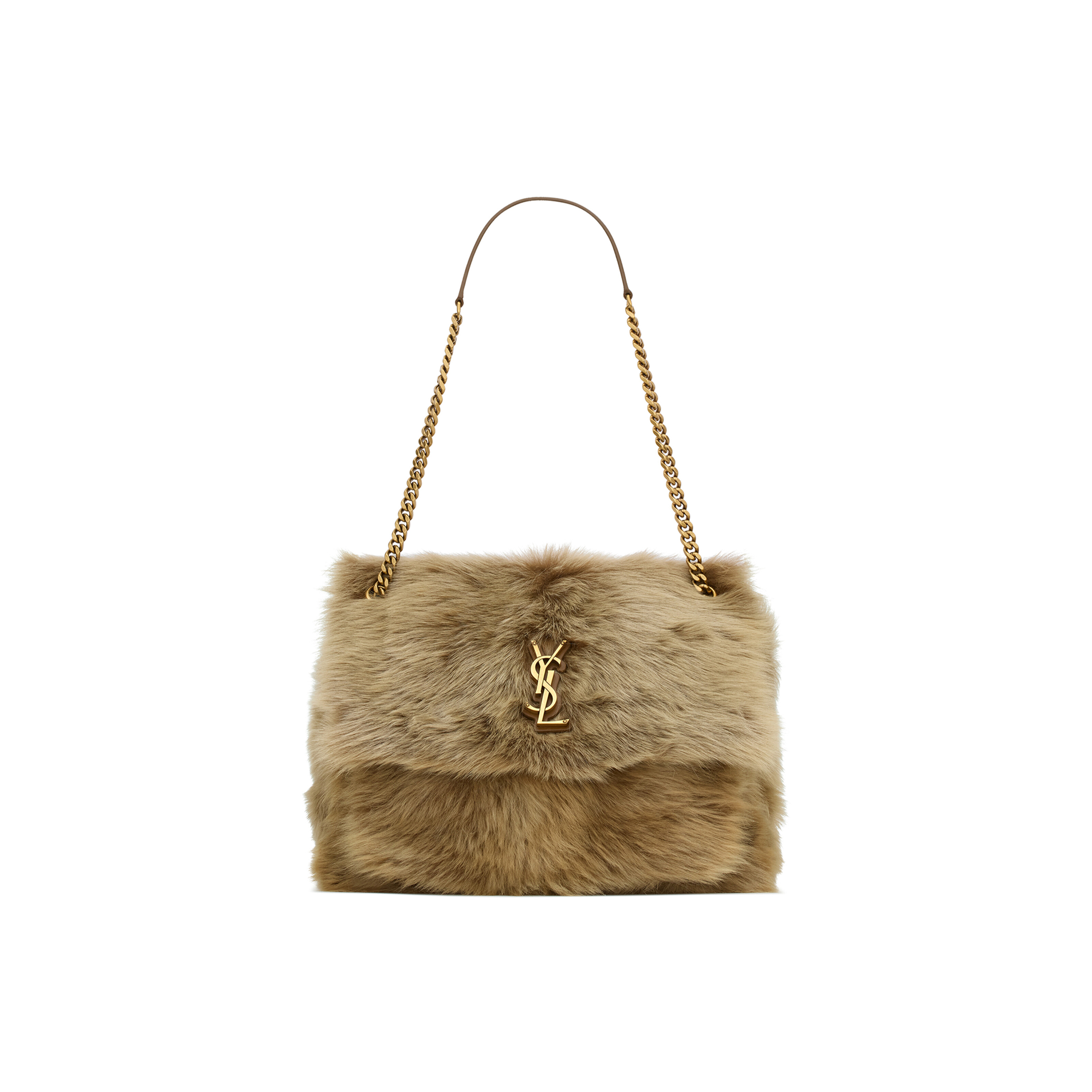 YSL NIKI LARGE IN SHEARLING 803892AAD1O2979 (32*23*9cm)